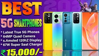 Top 5 Powerful 5g Phone Under 15000 in 2022 67W Fast Charger sAmoled 120hz Best Phone under 15000 [upl. by Aynatal]