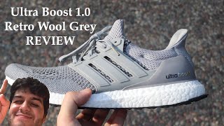 ADIDAS ULTRA BOOST 10 RETRO WOOL GREY REVIEW  ON FOOT 2020 [upl. by Ynnatirb]