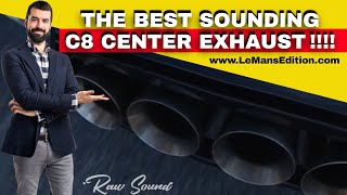 C8 LeMans Edition Center Exit Exhaust Stingray Listen To Pitch Perfect Exhaust [upl. by Cassidy]