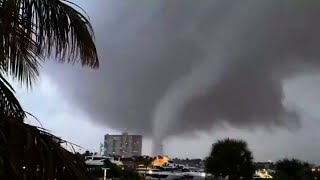 EF0 Tornado Hits Fort Lauderdale Florida  Jan 6 2024 [upl. by Kylie]