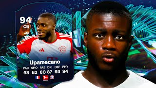 94 TOTS Moments Upamecano Player Review  EA FC 24 [upl. by Kcirdet]