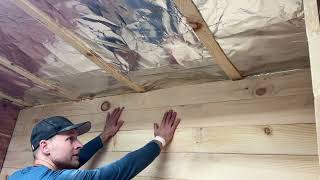 How to Panel a Sauna  Full process of Installing sauna wall amp ceiling boards tips etc [upl. by Adniroc254]