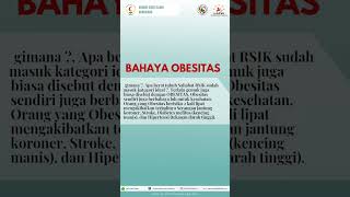 BAHAYA OBESITAS ‼️ [upl. by Vinnie]