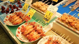 JAPANESE STREET FOOD TOUR  Nishiki Market KYOTO Japan [upl. by Alfi]