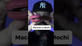 Macaron vs Mochi asmr mukbang mouthsounds [upl. by Neerbas]