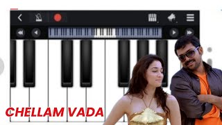 Chellam Vada Chellam  Easy Piano Tutorial  Siruthai [upl. by Shelly]