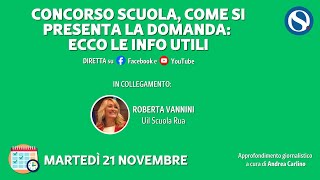 Concorso scuola COME SI PRESENTERÀ LA DOMANDA IN ANTEPRIMA la piattaforma con le info utili [upl. by Rahab]