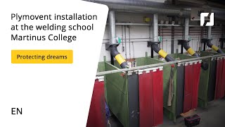 Plymovent installation at the welding school Martinus College [upl. by Ardeha]