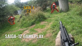 KRWA Ghillie Shotgun Causing HAVOC  Airsoft Gameplay [upl. by Troxell739]