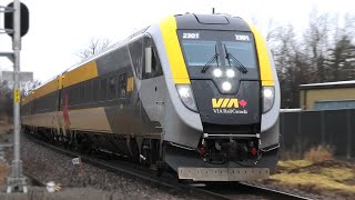 4K My First Siemens Charger  VIA Rail Train with New SCV42s in Brockville Ontario [upl. by Jannel889]