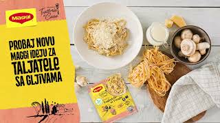 MAGGI Trattoria a Casa Fix recept za Taljatele sa gljivama [upl. by Ramuk]