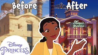 Tianas Restaurant Transformation  Disney Princess [upl. by Oirretno]