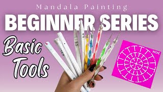 Beginner Series  Basic Tools For Mandala Dot Art  Tutorial [upl. by Rosenfeld632]