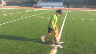 11 Year Old Kid Kicks 35 Yard Field Goals [upl. by Durward596]