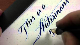 Waterman 55 BCHR Very Flexible Nib [upl. by Ainoek]