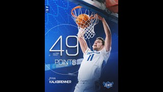 Creightons Ryan Kalkbrenner Scores 49 Points vs UTRGV  11624 [upl. by Jordans417]