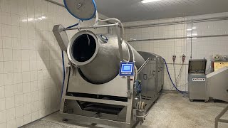 Heating vacuum tumbler Nowicki MAH3200PS with a steam defrosting system [upl. by Wilscam]