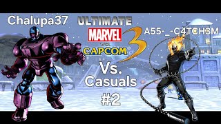 Chalupa37 vs A5C4TCH3M  Ultimate Marvel vs Capcom 3 Casuals 2 [upl. by Amek]