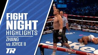 Zhilei Zhang Earns Highlight Reel KO in Rematch vs Joe Joyce  FIGHT HIGHLIGHTS [upl. by Ocana769]