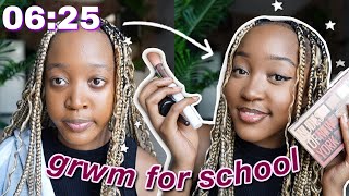 GRWM for school yall   South African Everyday Makeup [upl. by Eninnaej819]