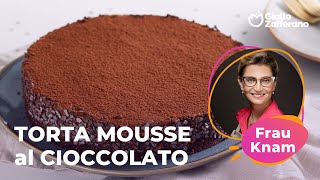 TORTA MOUSSE al CIOCCOLATO FONDENTE su BASE di SABLÈ🍫🤎  la RICETTA di FRAU KNAM😍 [upl. by Sinnoda28]