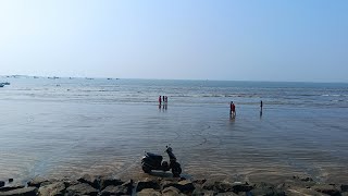 Gorai Beach view scooty ride  Part 1 gorai beach travel vlog ride borivali view [upl. by Merta]