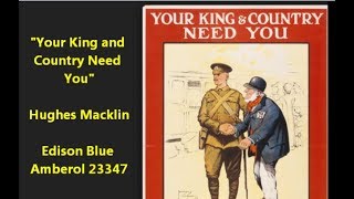 quotYour King and Country Need Youquot Hughes Macklin 1914 England World War I [upl. by Ennovahc]