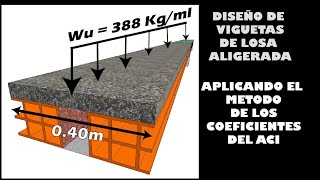 COMO CALCULAR EL ACERO EN VIGUETAS DE UNA LOSA ALIGERADA [upl. by Dymphia]