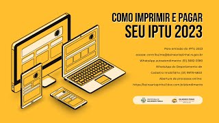 COMO IMPRIMIR E PAGAR SEU IPTU 2023 [upl. by Neelyt]