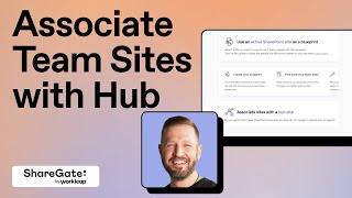 Associate Team Site with a Hub [upl. by Keisling]