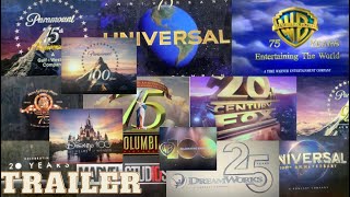 Movie Studio Logos Anniversary Variants Trailer No Sound [upl. by Ginni]