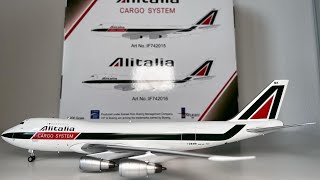 UNBOXING and REVIEW Inflight 200 Alitalia Cargo Boeing 747200 reg IDEMR “Titano”  IF742015 [upl. by Kym]