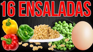 TOP 16 Recetas de ENSALADAS DE PASTA FRÍA Y VERDURAS para GANAR DINERO en tus NEGOCIOS DESDE CASA [upl. by Yelrahc]