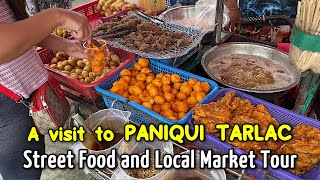 PALENGKE TOUR amp FILIPINO STREET FOOD in PANIQUI TARLAC Philippines  Local Market in the Province [upl. by Amlas443]