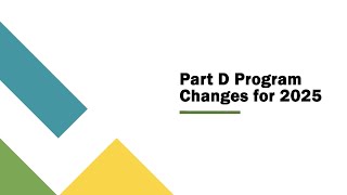 Part D Changes 2025 video [upl. by Eb]