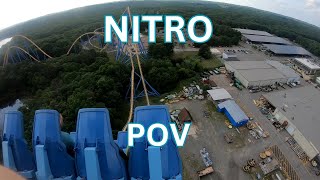 Nitro POV At Six Flags Great Adventure [upl. by Teryn]