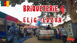 Tour de Yaounde du quartier Briquetterie au carrefour EligEdzoa [upl. by Illac]