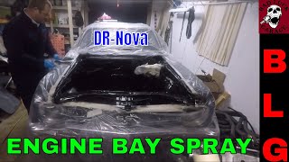 LS SWAP NOVA ENGINE BAY PAINTING AND UPDATES [upl. by Priscilla]