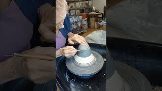 Sgraffito technique on the wheel [upl. by Nitaf418]