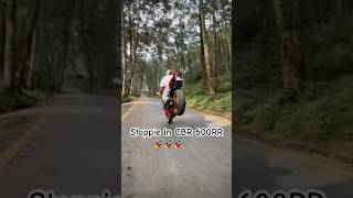 Stoppie in CBR600RR cbr600rr stoppie nepal motorcycle trending [upl. by Nasus286]