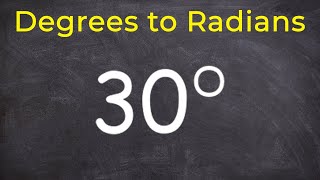 Converting degrees to radians  Math tutor online tutorial [upl. by Corliss536]