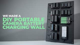 We Made A DIY Portable Camera Battery Charging Wall [upl. by Brader]