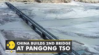 Report China building second bridge in Pangong TSO  China provokes again near border  WION [upl. by Lali]