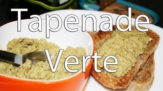 Recette tapenade verte basilic et amandes [upl. by Otrebile476]