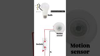 Motion sensor switch wiring 👍 electrical electrian boardwiring electrician electritian circ [upl. by Herman]