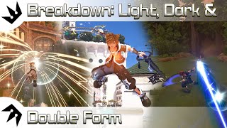 Breakdown Light Dark and Double Form  Kingdom Hearts 3 Analysis [upl. by Itin]