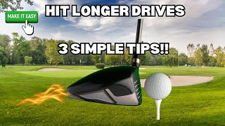 SUPER SIMPLE tips to hit LONGER drives SO EASY [upl. by Naiva]