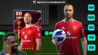 FREE PScholes Pack CEriksen Best Training Guide 💥 eFootball 2024 Mobile [upl. by Acinelav]