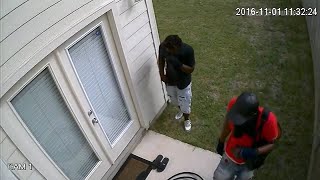 Burglars caught on camera breaking into home [upl. by Nitsug305]