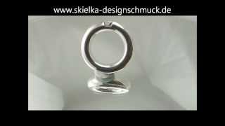 Silberring Rundring 7 mm mit Zirkonia Sterlingsilber 925 [upl. by Leterg]